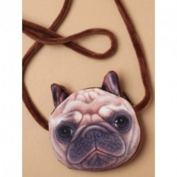 Pug or french bulldog motif fabric kids purse / mini...
