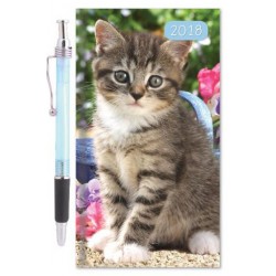 2018 Slim Diary & Pen - Pet Portraits