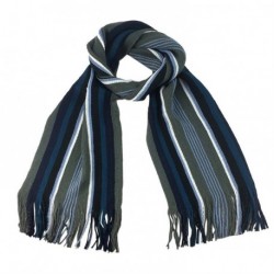 Blue Khaki Soft Check Tartan Print Men Boy Scarf Winter...