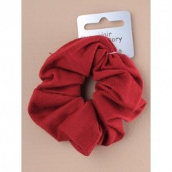 Scrunchie - Burgundy jersey fabric scrunchie.