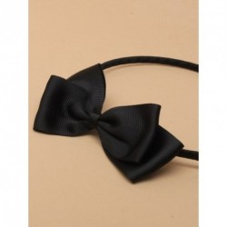Headband - 10cm grosgrain ribbon bow on a ribbon wrapped...