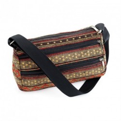 Bag - Brown tone tribal print cross body bag