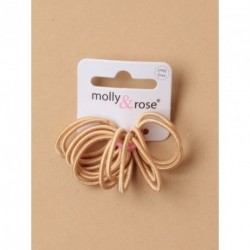Hair Elastics - 12 narrow 2mm small blonde 2cm Diameter...