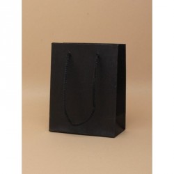 Black Gift Bag - kraft paper gift bag H14.5xW11.5xD6cm...