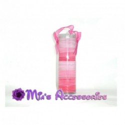 Hair elastics - Gift pack of 50 pink coloured hair elastics