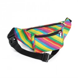 Bag - Rainbow print bum bag. - (BG31852)