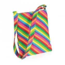 Bag - Rainbow print cross body bag. - (BG31799)
