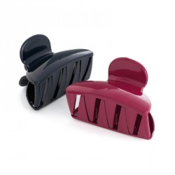 Hair clip set - Two piece burgundy and navy colour hair...