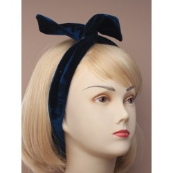 Bendy wire headwrap - Usagi head band in navy, teal,...