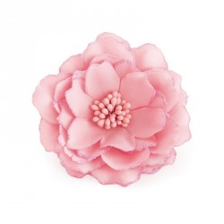 Hair flower - Pink and pink AB effect flower hair clip...