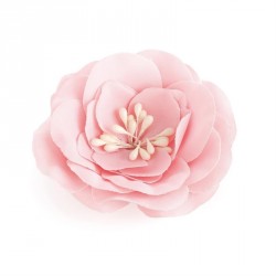 Hair flower - Pink flower elastic. - (HA31551)