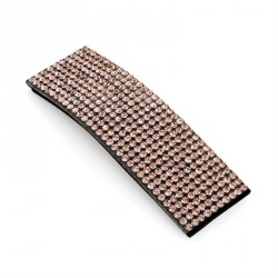 Hair clip - Champagne colour crystal rectangle shape hair...