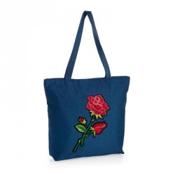 Bag - Blue and red flower sequin flower bag. - (BG31521)