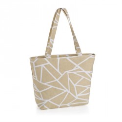 Bag - Brown and white pattern bag. - (BG31510)