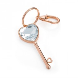 Keychain - Rose gold colour and crystal key design...