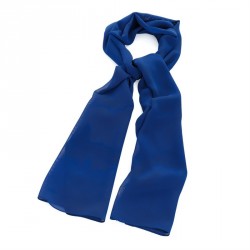 Scarf - Royal blue colour chiffon style scarf. - (SC31279)