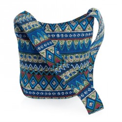 Bag - Blue tone cross body bag. - (BG31245)