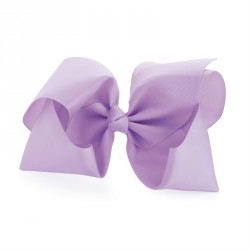 Hair bow - Large lilac colour hair bow on clip. - (HA31173)