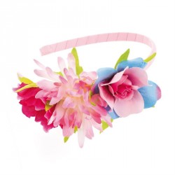 Hairband - Pink tone flower headband. - (HA31063)