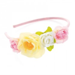 Hairband - Pastel tone flower headband. - (HA31062)