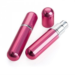 Travel purfume spray - Shiny pink colour empty atomiser...