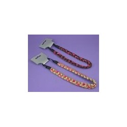 Faux hair and ribbon plaited elasticated kylie bands head...