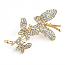Brooch - Gold colour butterfly design brooch. - (BR30877)