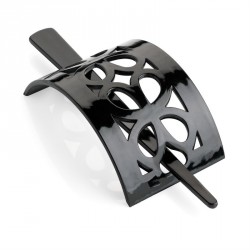 Hair clip - Black colour stick hair barrette. - (HA30797)