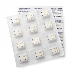 Earring set - Twelve assorted birthstone crystal colour...