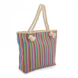 Bag - Bright tone rope handle bag. - (BG30469)