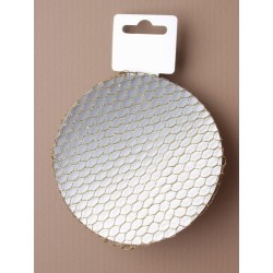 Hair Bun Net - gold mesh bun net.