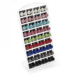 Earring set - Thirty six pairs assorted colour crystal...