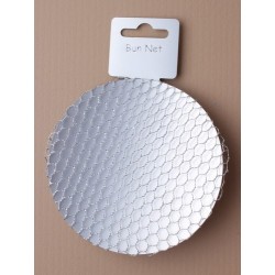 silver mesh bun net.
