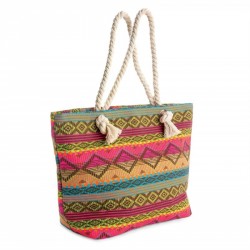 Bag - Multi colour rope bag. - (BG29572)