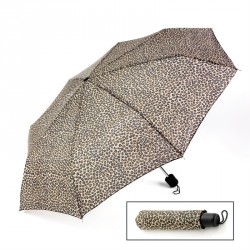 Brown tone animal print umbrella. - (U29403)